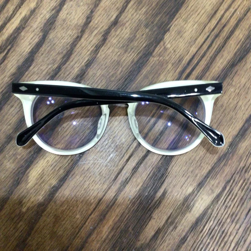 Sama JOSSE Black/White Panto Round Eyeglasses Frames
